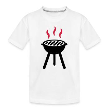 Grill - Kinder Premium Bio T-Shirt - Weiß - Vorne