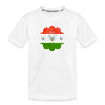 Drapeau de la Hongrie Drapeau hongrois - T-shirt bio Premium Enfant - blanc - Devant