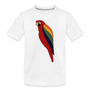 perroquet - T-shirt bio Premium Enfant - blanc - Devant