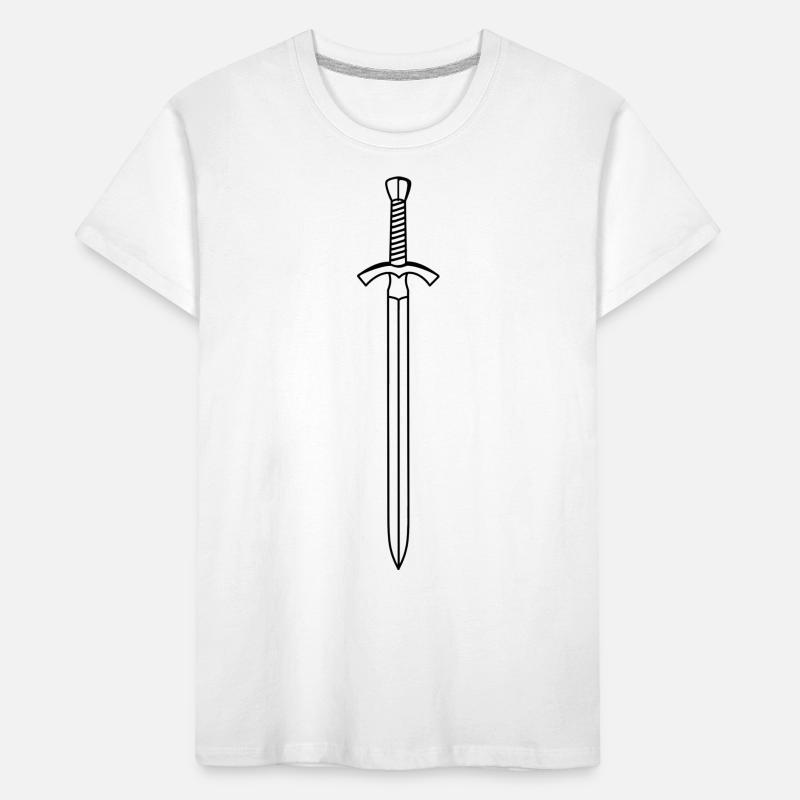 Escrime épée fleurette parade samurai27 T-shirt bio Premium Enfant