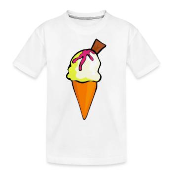 ice cream ice cream restaurant ice cream sundae17 - Kids' Premium Organic T-Shirt - white - Front