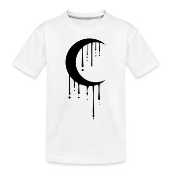 lune faucille lune croissant nuit pleine lune graffiti t - T-shirt bio Premium Enfant - blanc - Devant
