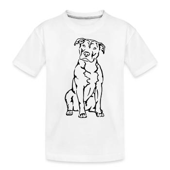 American Staffordshire Terrier - Kids' Premium Organic T-Shirt - white - Front