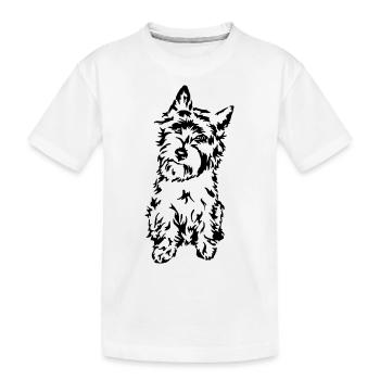Cairn Terrier - Kids' Premium Organic T-Shirt - white - Front