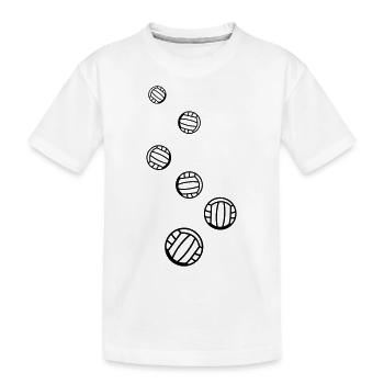 Symbole du volleyball - T-shirt bio Premium Enfant - blanc - Devant