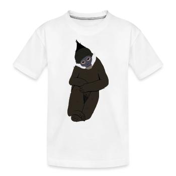 Langur de françois - T-shirt bio Premium Enfant - blanc - Devant