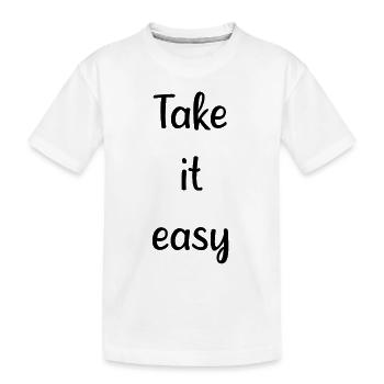 Calme-toi - T-shirt bio Premium Enfant - blanc - Devant