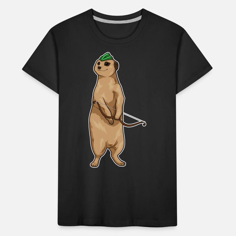Erdmännchen Bogenschütze Bogen Kinder Premium Bio T-Shirt