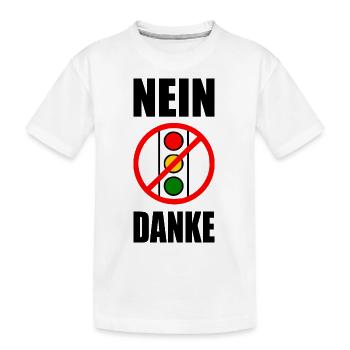 ampel nein danke - Kinder Premium Bio T-Shirt - Weiß - Vorne