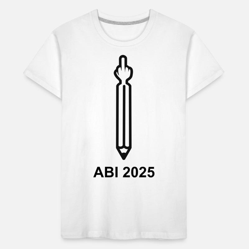 ABI 2025 - Stift mit Mittelfinger Kinder Premium Bio T-Shirt