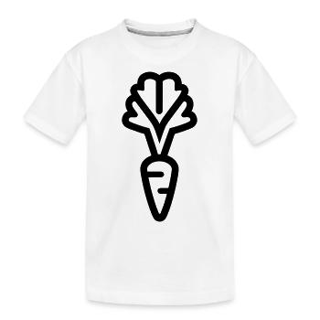 Carrot - Kids' Premium Organic T-Shirt - white - Front