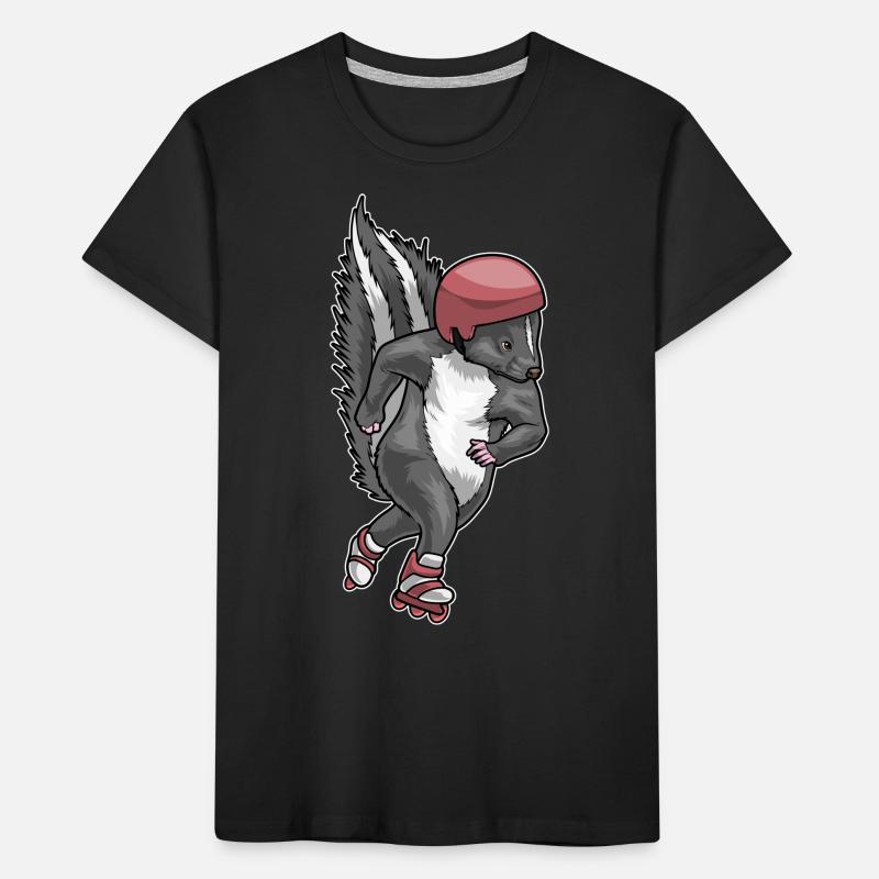 Stinktier Inline skating Rollschuhe Kinder Premium Bio T-Shirt