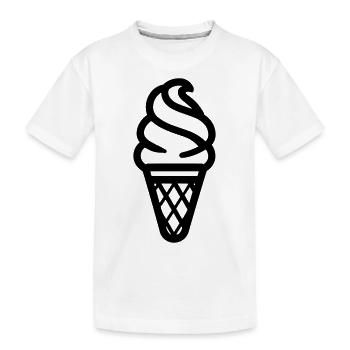 Eis - Kinder Premium Bio T-Shirt - Weiß - Vorne