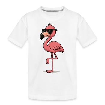 Bande dessinée Flamingo - T-shirt bio Premium Enfant - blanc - Devant