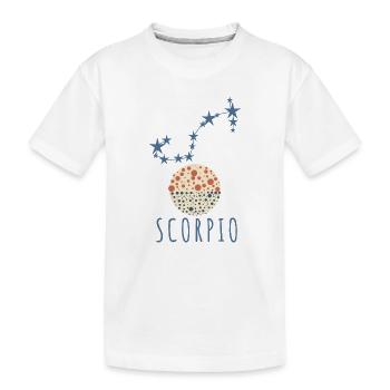 La constellation du Scorpion - T-shirt bio Premium Enfant - blanc - Devant