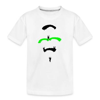 Parachute Diamond - Kids' Premium Organic T-Shirt - white - Front