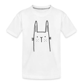 Lapin scandien tacheté - T-shirt bio Premium Enfant - blanc - Devant