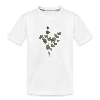 Eucalyptus à l’Aquarelle - T-shirt bio Premium Enfant - blanc - Devant