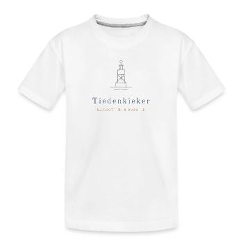 Tiedenkieker Hamburg Leuchtturm Plattdeutsch - Kinder Premium Bio T-Shirt - Weiß - Vorne