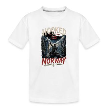 Accros à la Norvège - T-shirt bio Premium Enfant - blanc - Devant