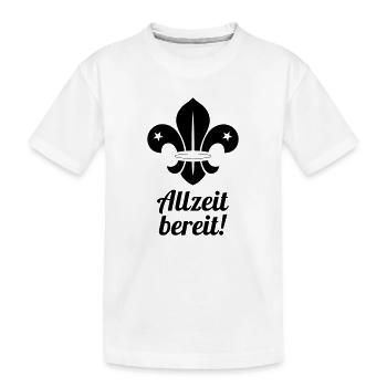 Scout / Scouting / Pfadfinder / Pfadfinderin - Kinder Premium Bio T-Shirt - Weiß - Vorne