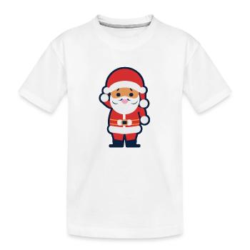 Weihnachtsmann - Kinder Premium Bio T-Shirt - Weiß - Vorne
