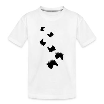 Icône Cheval Cheval - T-shirt bio Premium Enfant - blanc - Devant