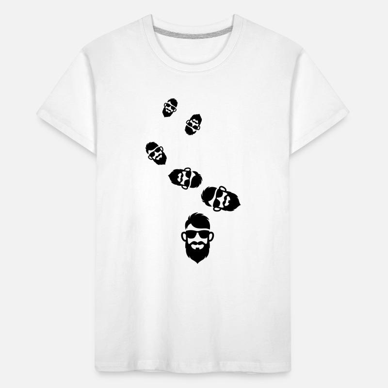 Face beard symbol Kids' Premium Organic T-Shirt