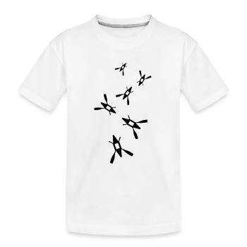 Kanu icon - Kinder Premium Bio T-Shirt - Weiß - Vorne