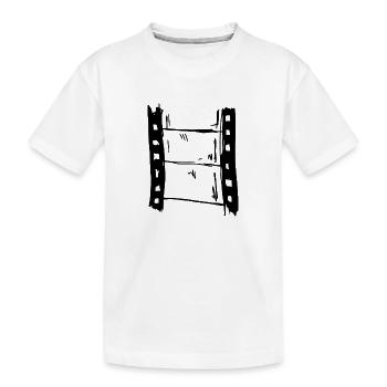 Cinéma - Filmstrip - Bande de film - T-shirt bio Premium Enfant - blanc - Devant
