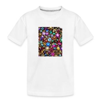 Goldener Diamant - Kinder Premium Bio T-Shirt - Weiß - Vorne