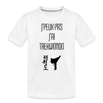 Taekwondo Taekwondoin Tae-Kwon-Do Tae Kwon Do - Kids' Premium Organic T-Shirt - white - Front
