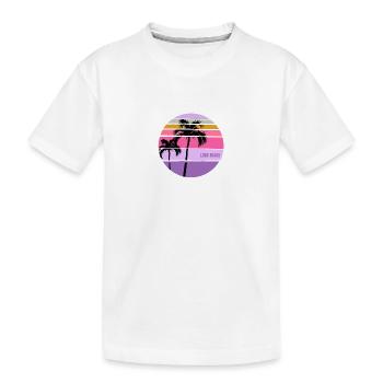 Cool Long Beach California Palm Tree Artistique - T-shirt bio Premium Enfant - blanc - Devant