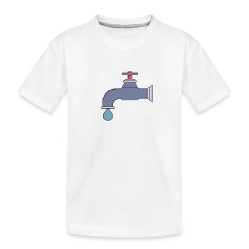 Faucet - Kids' Premium Organic T-Shirt - white - Front