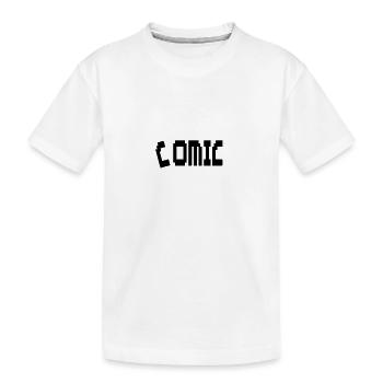 Comic - Kinder Premium Bio T-Shirt - Weiß - Vorne