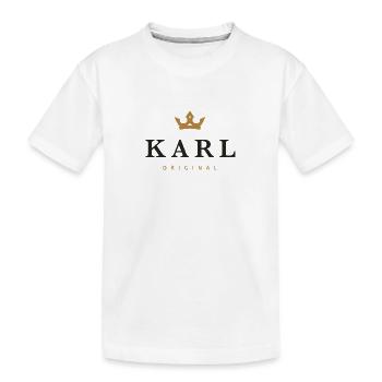 Logo de la famille Karl Original - T-shirt bio Premium Enfant - blanc - Devant