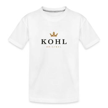Kohl Original Familienlogo - Kinder Premium Bio T-Shirt - Weiß - Vorne