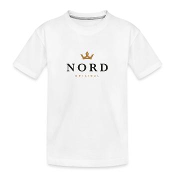 Nord Original Familienlogo - Kinder Premium Bio T-Shirt - Weiß - Vorne