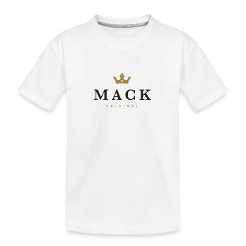 Mack Original Familienlogo - Kinder Premium Bio T-Shirt - Weiß - Vorne