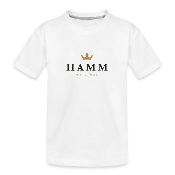 Hamm Original Family Logo - Kids' Premium Organic T-Shirt - white - Front