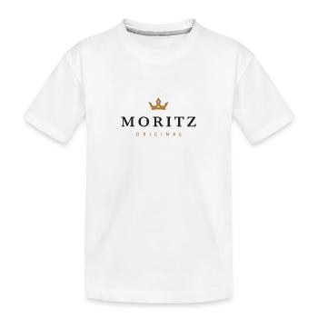 Moritz Original Familienlogo - Kinder Premium Bio T-Shirt - Weiß - Vorne