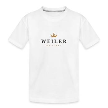 Weiler Original Family Logo - Kids' Premium Organic T-Shirt - white - Front