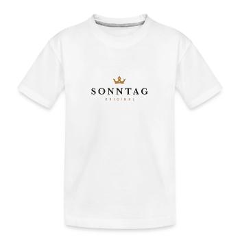 Sonntag Original Familienlogo - Kinder Premium Bio T-Shirt - Weiß - Vorne