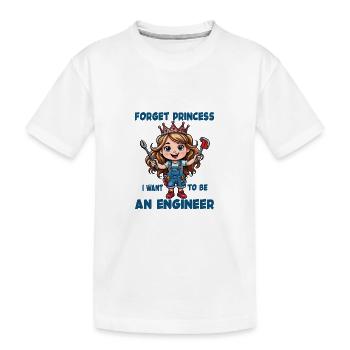 Coole Prinzessin wird Ingenieurin Mechanikerin - Kinder Premium Bio T-Shirt - Weiß - Vorne