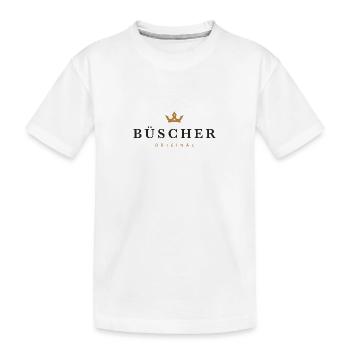 Büscher Original Familienlogo - Kinder Premium Bio T-Shirt - Weiß - Vorne