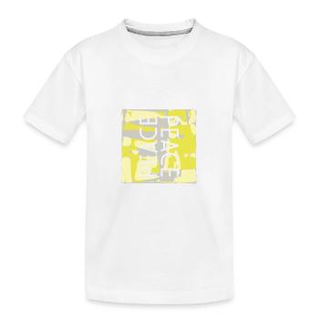 PEACE camouflage Design - Kinder Premium Bio T-Shirt - Weiß - Vorne
