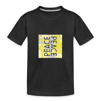 PEACE camouflage Design - Kids' Premium Organic T-Shirt - black - Front