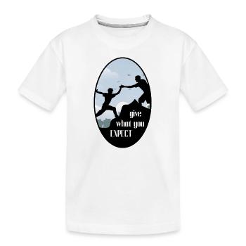 donner quoi......... par 2FettDesign - T-shirt bio Premium Enfant - blanc - Devant