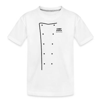 Veste de chef - T-shirt bio Premium Enfant - blanc - Devant
