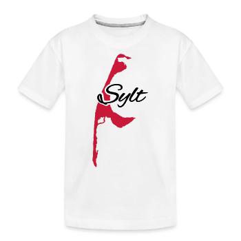 Sylt - Kinder Premium Bio T-Shirt - Weiß - Vorne